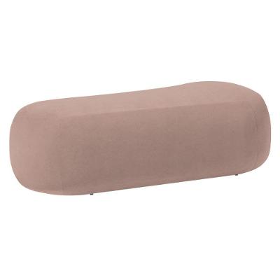 Puff Decorativo Itália 160cm Sala Escritorio Luxo Linho - Amarena Móveis Cor Rosê