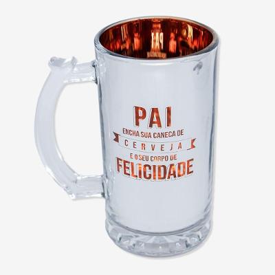 Caneca De Chopp Eletrostática Pai Felicidade - Zonacriativa