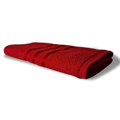 Toalha De Rosto Grande Verona 100% Algodão 45x70 Cm Vermelho