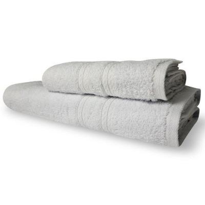 Kit 2 Toalhas Itália Soft 1 Banho 1 Rosto Grossa 100% Algodão 430g/m² - Branco