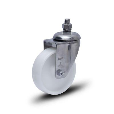 Rodízio Inox 5 Polegadas 170kg Sem Freio Furo Passante