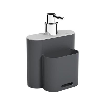 Dispenser Para Detergente Coza Linha Flat 500ml Cores Cinza Frio E Cinza Grafite