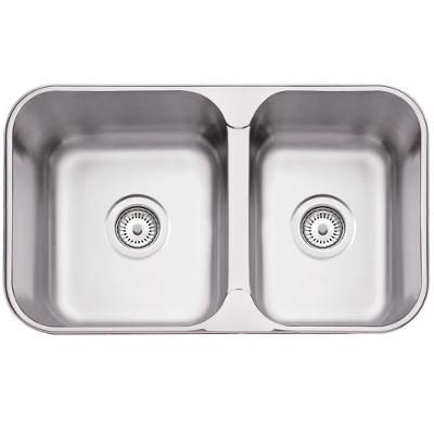 Cuba Dupla De Sobrepor Isis Aço Inox Acetinado 34 28 Bs - Tramontina 94062/102