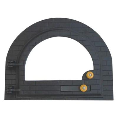 Porta Forno Ferro Fundido Igloo Vidro - Tamanho 42x53cm