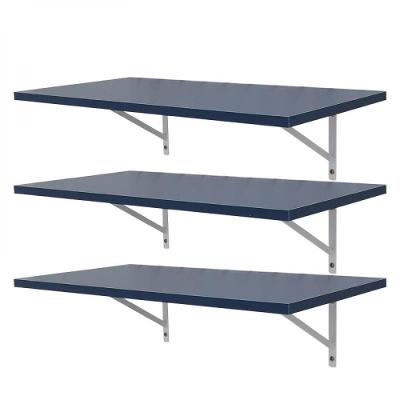 Kit 3 Prateleiras 90 x 25cm Azul com Mão Francesa