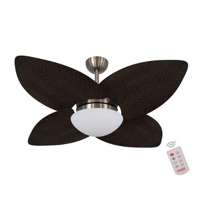 Ventilador De Teto Bronze 4 Pás 127v C/ Controle