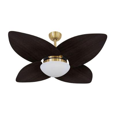 Ventilador De Teto Dormamu Dourado 4 Pás Marrom 127v