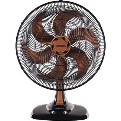 Ventilador De Mesa 50cm 127v Turbo6 Bronze Ventisol.