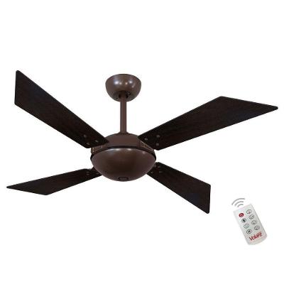Ventilador Volare Tech Off Marrom 127V E Controle Remoto