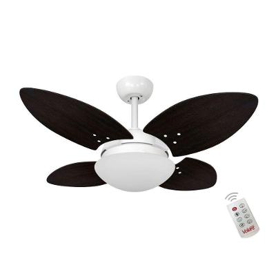 Ventilador Volare Mini Petalo Marrom 220V E Controle Remoto