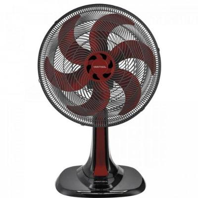 Ventilador De Mesa 30cm 127v Turbo6 Vermelho Ventisol.