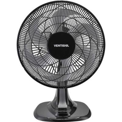Ventilador De Mesa 40cm Com 6 Pás 127v Preto/cinza Ventisol