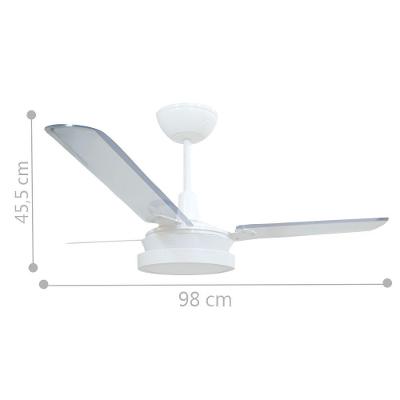 Ventilador Led Breeze Branco 110V 3 Pás E Controle Remoto