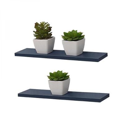 Kit 2 Prateleiras 30 X 15cm Azul Suporte Invisível