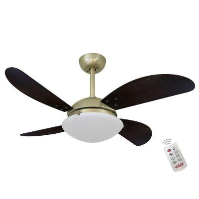 Ventilador Volare Fly Marrom 220V E Controle Remoto