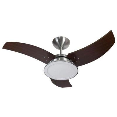 Ventilador Venom Led Alumínio 220V 3 Pás Marrom