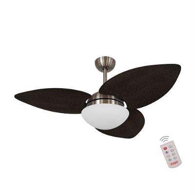 Ventilador De Teto Bronze 3 Pás 220v C/ Controle