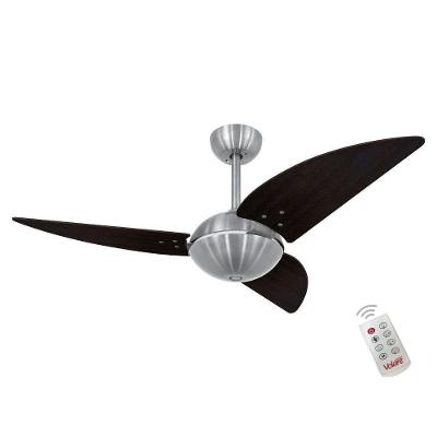 Ventilador Volare Off Class Marrom 220V E Controle Remoto