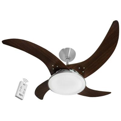Ventilador Led Independence Marrom 4 Pás 220V E Controle