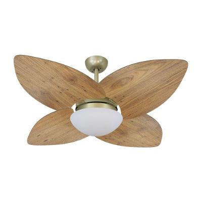Ventilador De Teto Dormamu Gold 4 Pás Rádica Freijó 127V