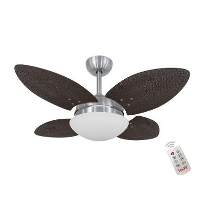 Ventilador Volare Mini P Palmae Marrom 127V Controle Remoto