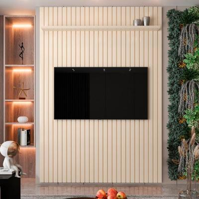 Painel Ripado Para Tv Até 60 Polegadas Intense 135cm Cor:off White Off White