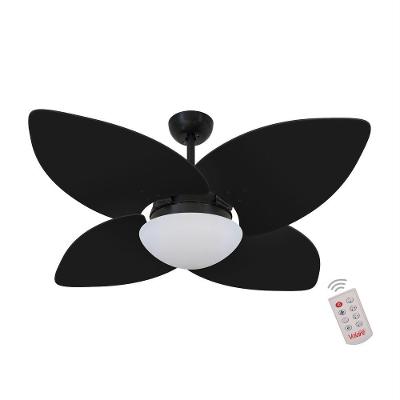 Ventilador De Teto Dormamu Nero 4 Pás Preto 127v C/ Controle