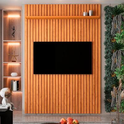 Painel Ripado Para Tv Até 60 Polegadas Intense 135cm Cor:cedro Cedro