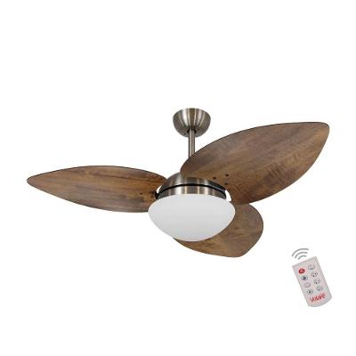 Ventilador De Teto Bronze 3 Pás Rádica 220v C/ Controle