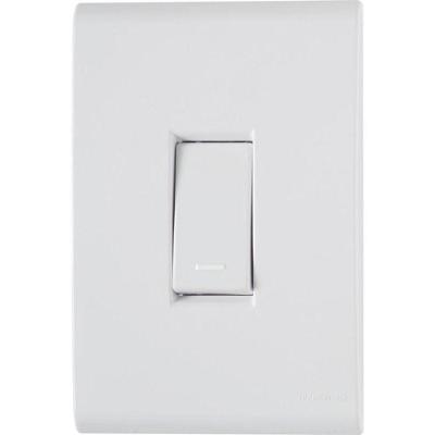 Conjunto 4x2 Com 1 Interruptor Simples Liz 10a 250v Branco - Tramontina