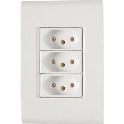 Conjunto 4" X 2" De 3 Tomadas 2p+t 20a 250v - Tramontina