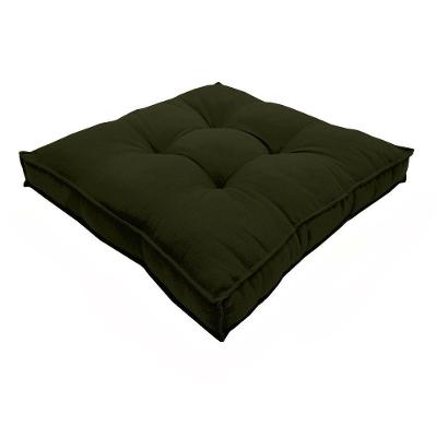 Almofada Futon Cadeiras Bancos áreas 60x60 Cm Verde Musgo