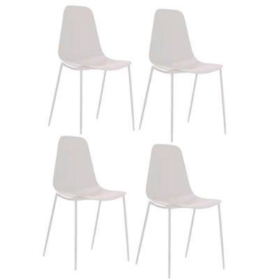 Kit 4 Cadeiras Miami Com Assento Em Polipropileno Fratini Natural