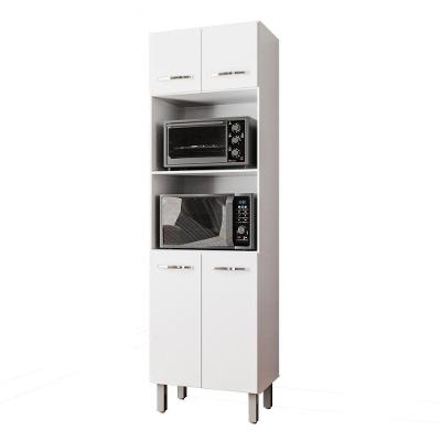 Armário Paneleiro Duplo 197 Cm 4p Mara Branco Mobbs