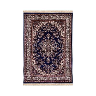 Tapete Para Sala Belga Bruxelas 7 Azul 1,00x1,40m - Edantex