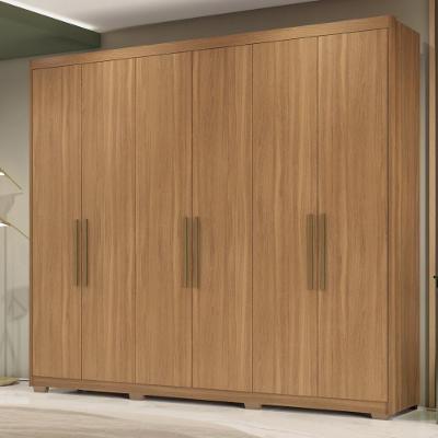 Guarda Roupa Casal 6 Portas E 3 Gavetas Sumatra Amêndola Touch Amêndola Touch