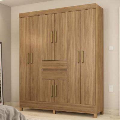Guarda Roupa Casal 8 Portas E 2 Gavetas Paranaguá Amêndola Touch