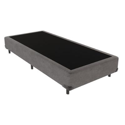 Base Box Cinza Solteiro Madeira 88cm Kazamix