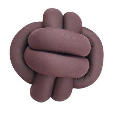 Almofada De Nó Escandinavo Nozinho Decorativo 35cm Marrom