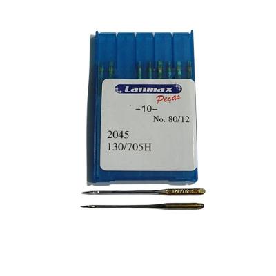 Agulha Para Máquina Doméstica 2045 Nº 12 Lanmax - Pct 10 Unidades