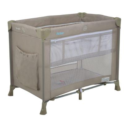 Berço Portatil Cercado Burigotto Relax Com Mosquiteiro Até 15 Kg Bege