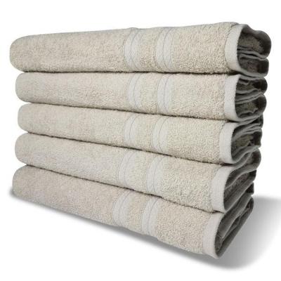 Kit Com 6 Toalhas Banho 430g m² Grande Grossa 80x150cm Itália Soft Bege