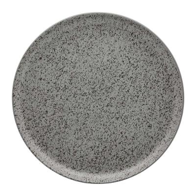 Prato Raso Em Cerâmica Flat Gray 26cm Oxford