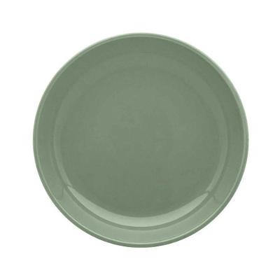 Prato Fundo Em Cerâmica Flat Matcha 20,5cm Oxford