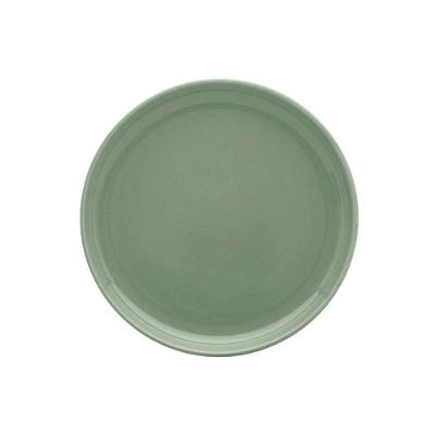 Prato Sobremesa Em Cerâmica Flat Matcha 20cm Oxford