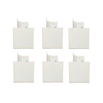 Kit 6 Pés Guarda Roupas Cômodas C/ Parafusos Branco Fox