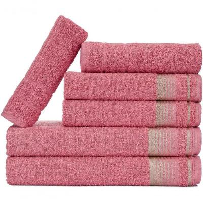 Jogo De Toalhas Luxury Soft Beka 360 G m² 2 Banho + 2 Rosto + 2 Piso Luxo Rosê