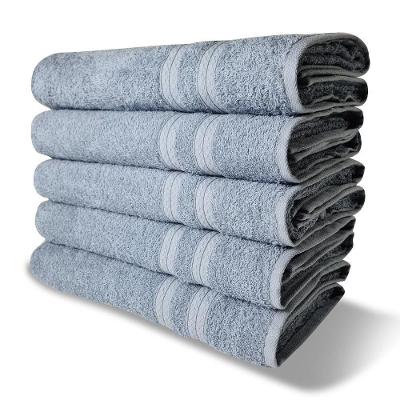 Kit 10 Toalhas Banho Gigante Itália Soft 100% Algodão Grossa Luxo Azul Claro
