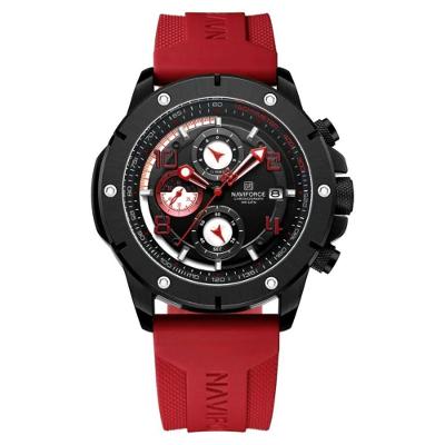 Relógio De Pulso Masculino De Quartzo Design Esportivo Luminoso À Prova Da Água 30m Vermelho