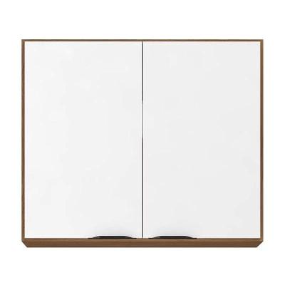 Armário Aéreo Firenze 2 Portas 80cm Demóbile Amendola Branco
